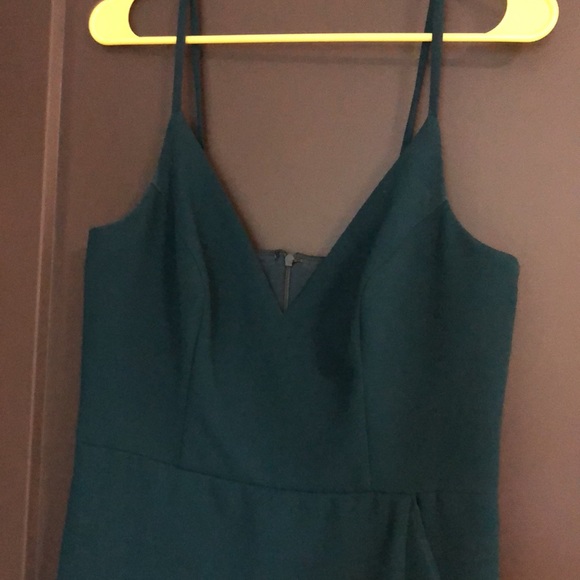 Emerald green Xscape cocktail dress, size 10 - Picture 2 of 3